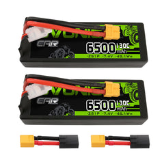 OVONIC 2S LiPo battery 6500mAh ideal for longer RC runs and performance.