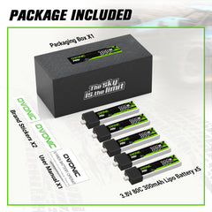 OVONIC 3.8V LiPo 80C—high discharge for demanding FPV.