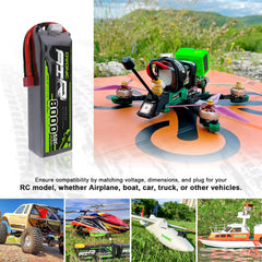 OVONIC 8000mAh 11.1V battery dimensions and weight for fitment planning