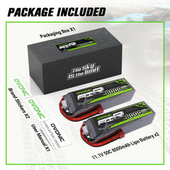 OVONIC 3S LiPo battery with high discharge suitable for diverse RC models