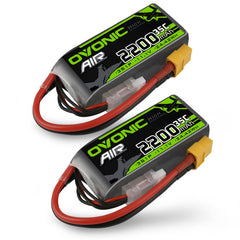 OVONIC 3S LiPo battery 2200mAh for longer RC drone flights.