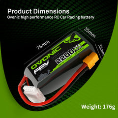 OVONIC 4S LiPo soft-case packaging shown for safe transport.