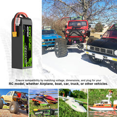 OVONIC 4S battery dimensions help you verify RC compatibility.