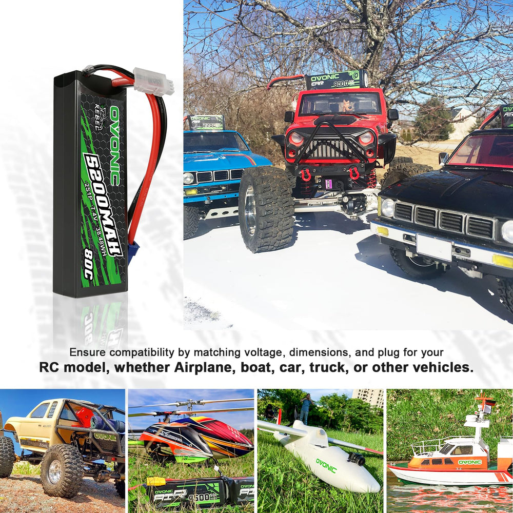 OVONIC battery-pack compatible with Arrma and other RC cars