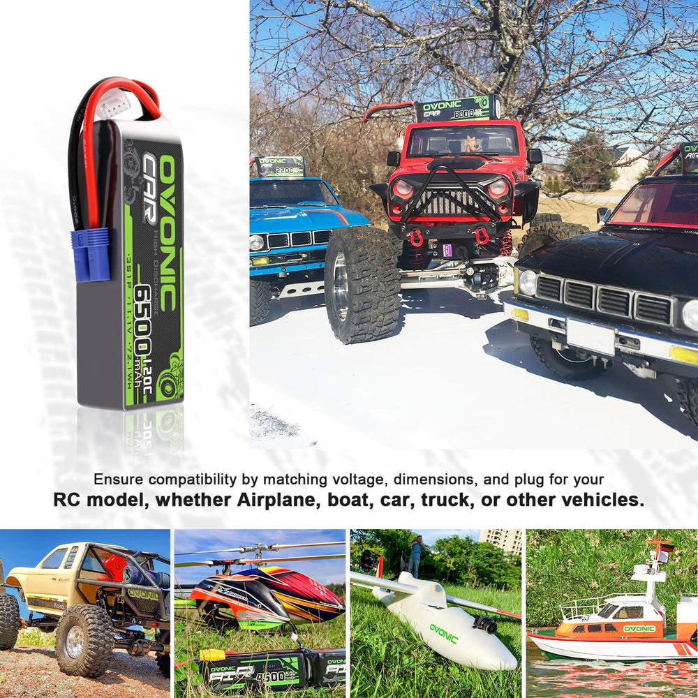 OVONIC two-pack RC battery set offers value and longer play sessions.