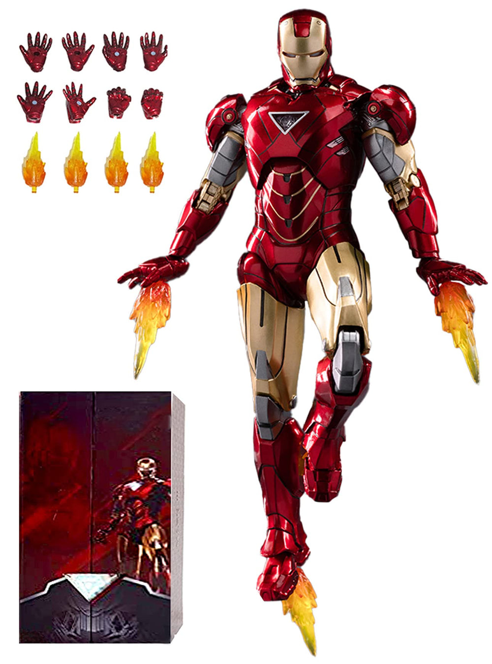 OVONNI MK6 Ironman 7-inch figure with detailed sculpt for display.