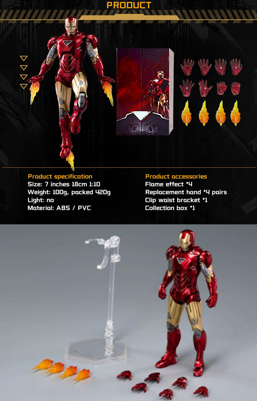 OVONNI MK6 Ironman gift-box packaging for premium gifting.
