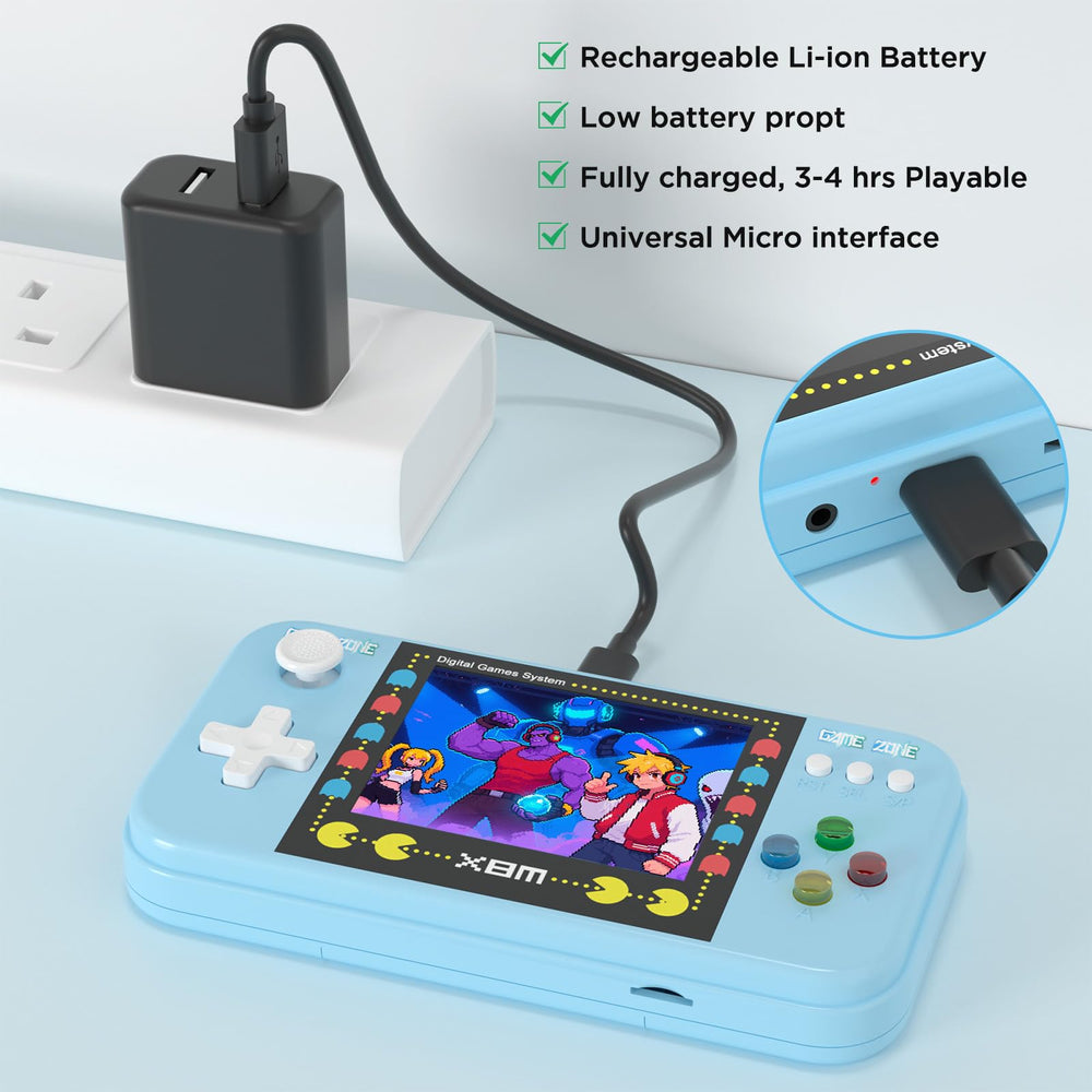 Owenbo 3-inch display screen with sharp visuals for engaging handheld gaming