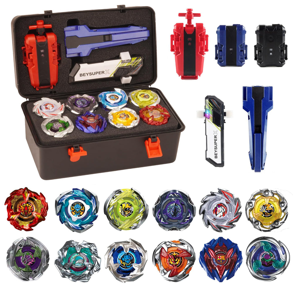 Owenkelng Battling Burst Top Set inside a portable box for easy gifting
