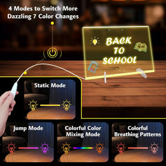 OYB LED Note Board brightness adjustable for different rooms and moods.