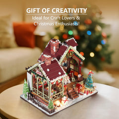 OZJAY Christmas kit with tiny furniture enables cozy room scenes.