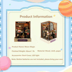 OZJAY Moon Magic 1:24-scale miniature room kit ready for creative assembly.