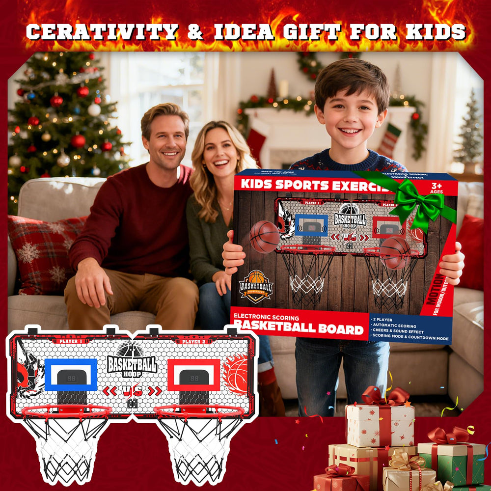 OZMI gift-pack mini basketball hoop offers active family fun