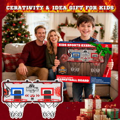 OZMI gift-pack mini basketball hoop offers active family fun