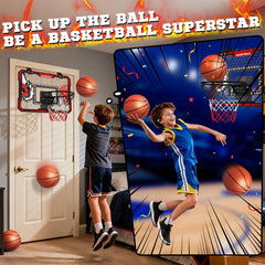 OZMI indoor hoop with LED scoreboard to track scores
