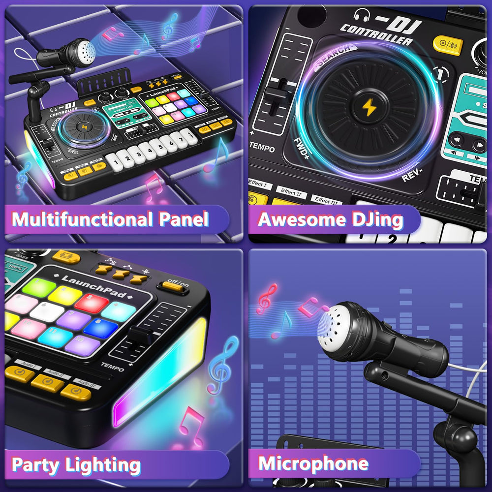 OZMI Kids DJ Microphone captures voices for karaoke-style performances.