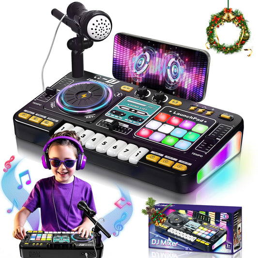 OZMI Kids DJ Music Mixer Table in action, perfect for creative play and mini performances.