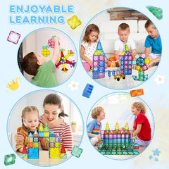 Paaxido colorful magnetic tiles set inviting bright engaging creative sessions