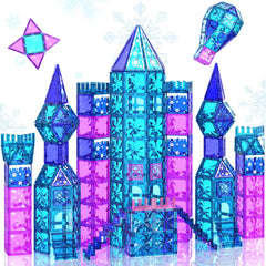 Paaxido Frozen Castle Tiles enable imaginative ice palace builds with durable magnets for sturdy structures.