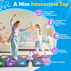 Pafolo dance mat easy-clean PVC surface close-up for quick cleanup