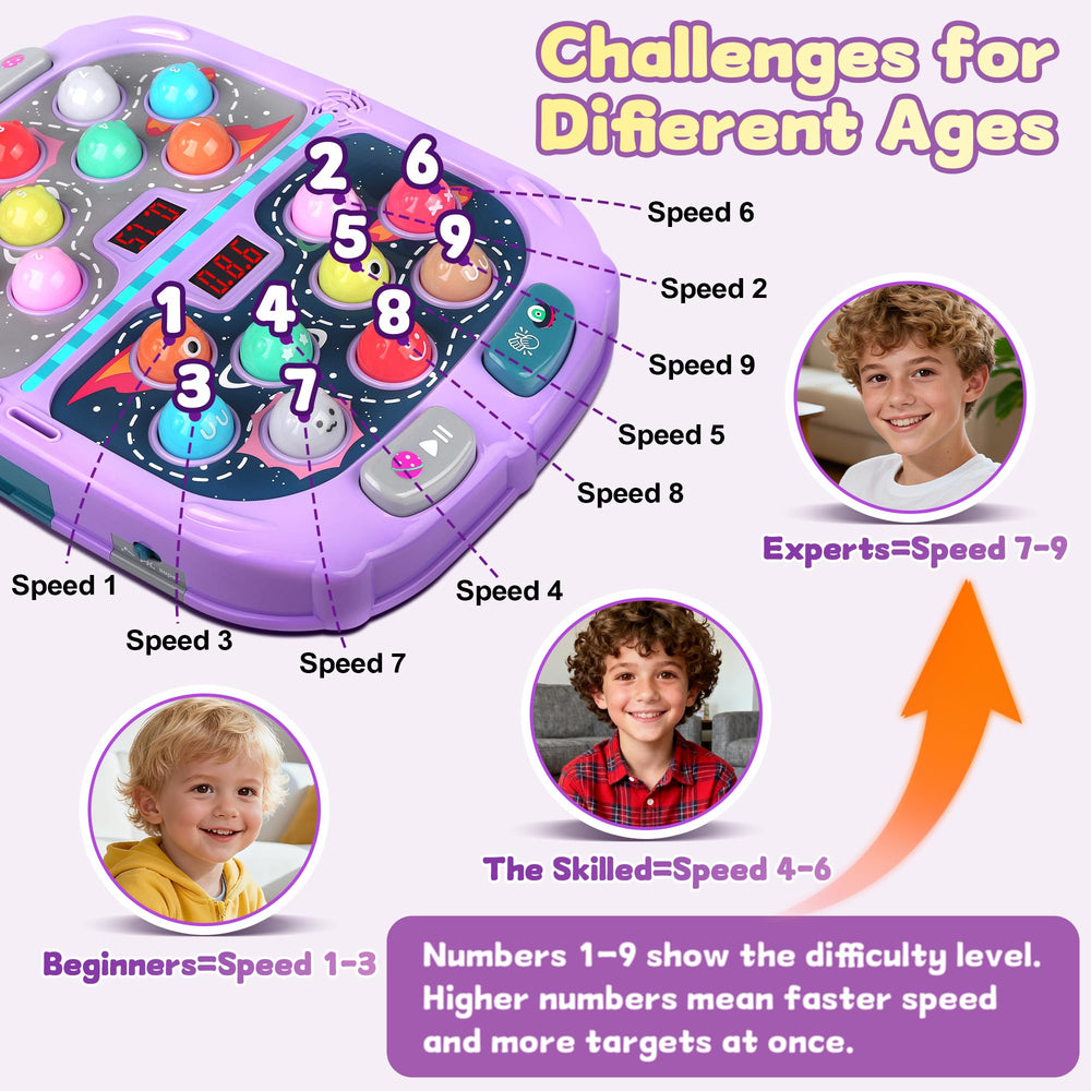 Pafolo Whack Game Mole 54 levels offer extended challenge and focus practice.