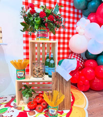 PageebO pizza party ivory white 10-inch balloons classy decor accents.