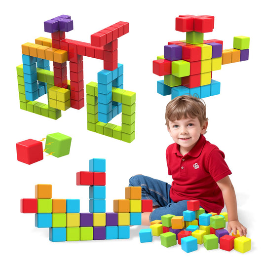 Pairez magnetic building blocks assembly play enhances imaginative stacking and hand-eye coordination.