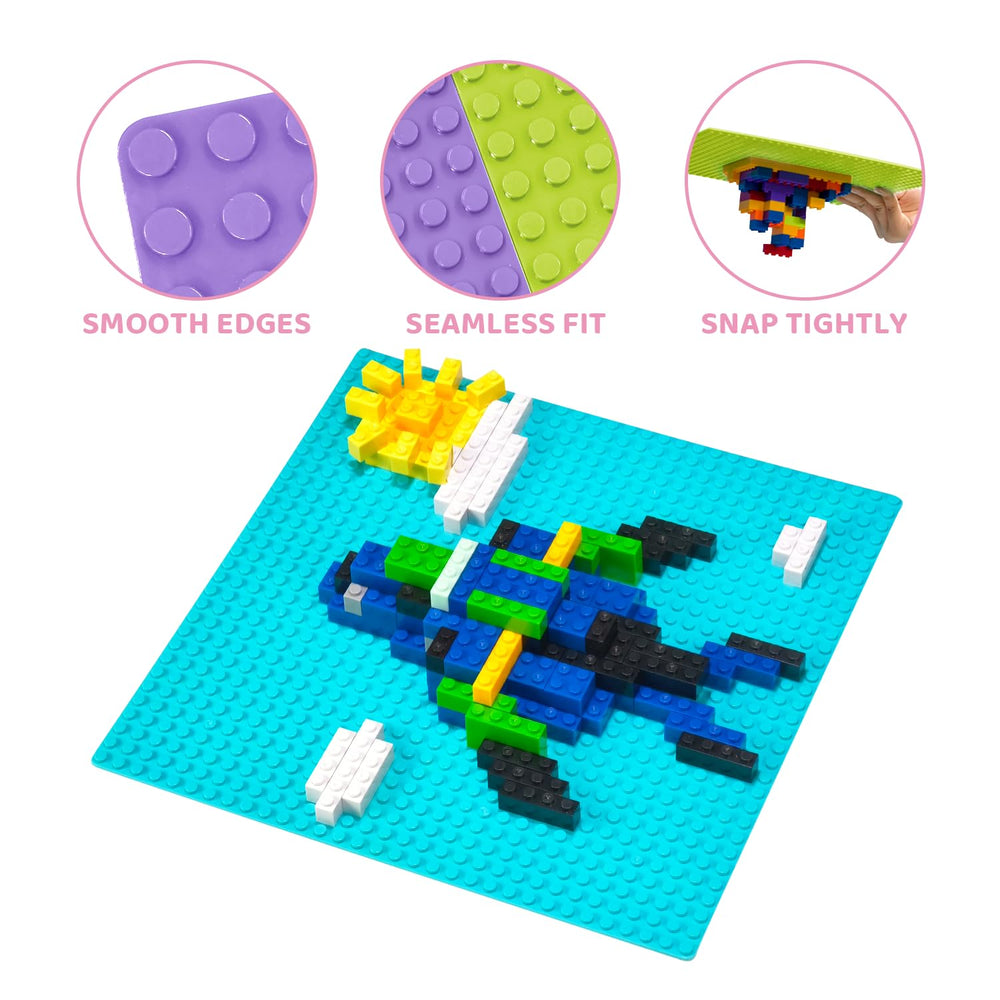 Pairez Toys green baseplate inspires forest-themed projects and collaborative play.