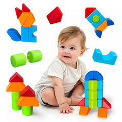 Pairez Toys magnetic rocket blocks stimulate imaginative play and stacking.