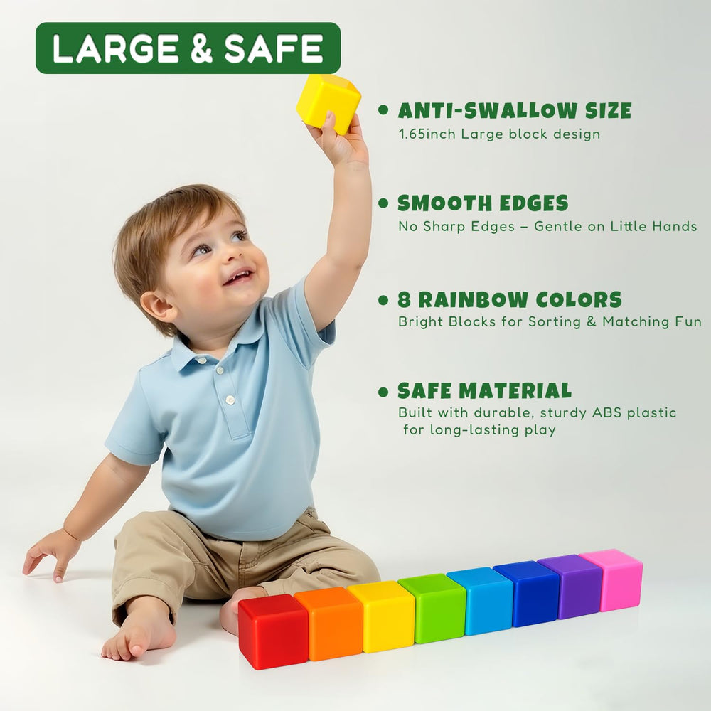 Pairez Toys magnetic blocks with smooth rounded edges boost safe play.