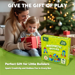 Pairez Toys magnetic blocks are lightweight for travel and on-the-go fun.