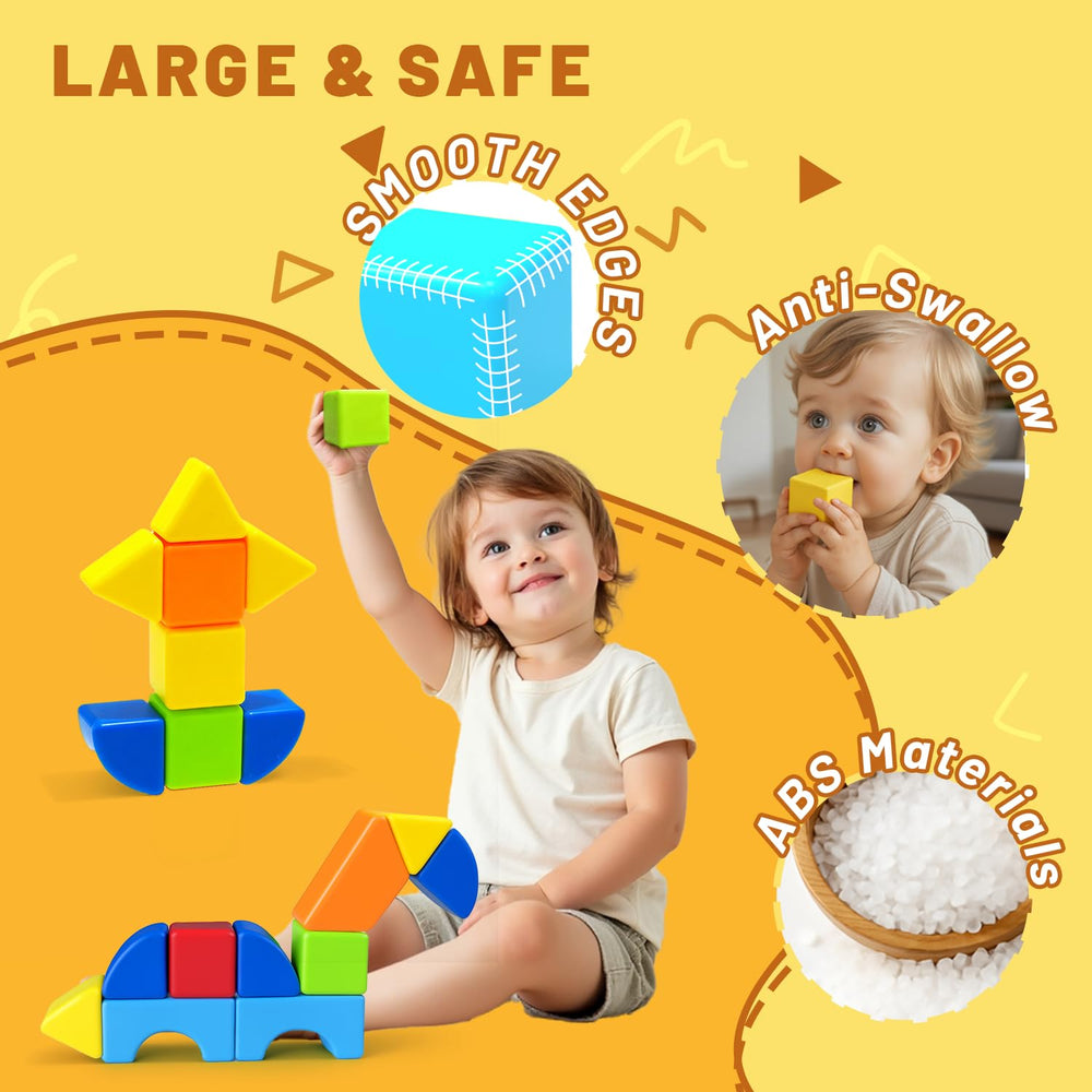 Pairez Toys blocks connected into animals and trains for creative STEM fun.
