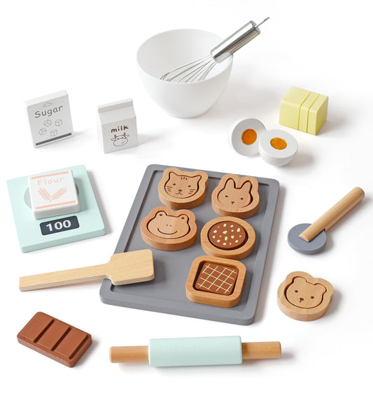 PairPear cookie-baking play set with sliceable cookies for creative pretend baking