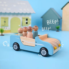 PairPear dollhouse car pairs with favorite furniture for complete scenes.