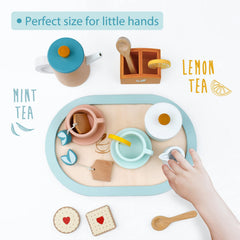 PairPear tea set cups and saucers invite little hosts to serve