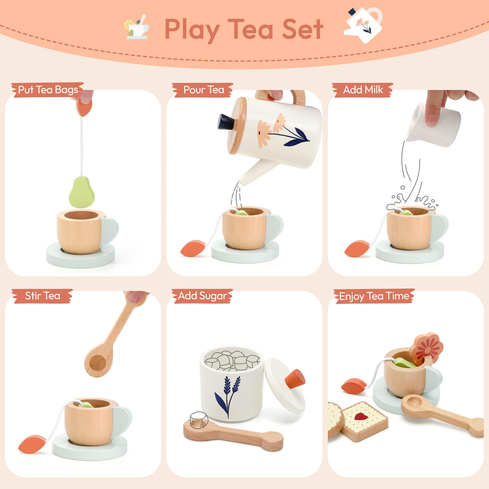 PairPear milk jug and sugar pot in durable kid-safe wood
