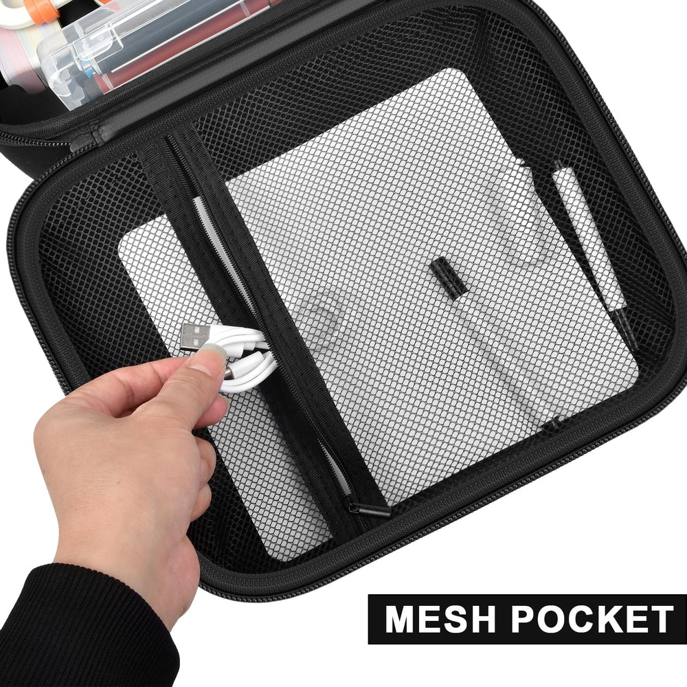 PAIYULE drawing robot carrying case side profile illustrating portable design