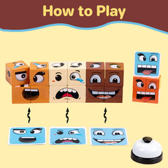 Pajojoqa Face Blocks pattern match, supports visual perception and strategic thinking.