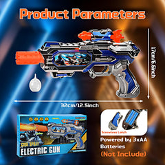Pakimio kids' toy gun suitable for indoor and outdoor play for ages 3–7.