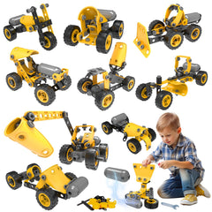 Pakoo 10 in 1 building set tractor model for imaginative STEM play