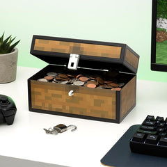 Paladone Minecraft Chest Money Box full chest view inspires gamified saving and play