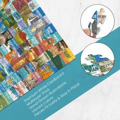 Palettes and Prints National Parks Puzzle grand-teton illustration invites tranquil puzzle time at home.