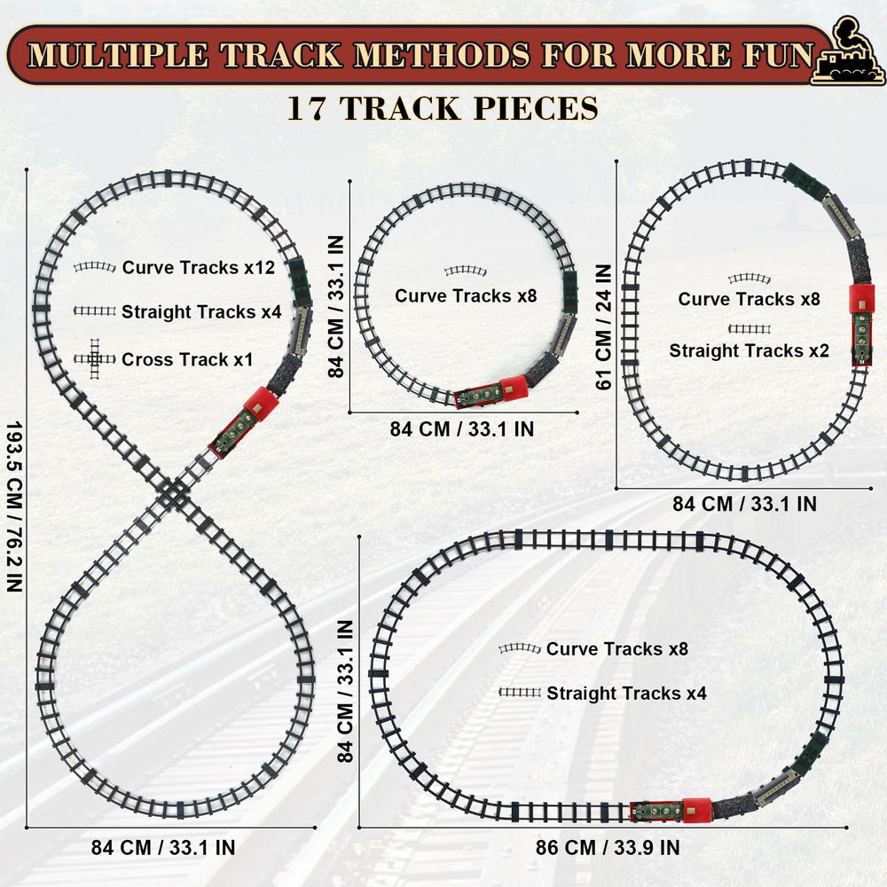PaLeyFer Deluxe carriages and cars create a durable, family-friendly train set.