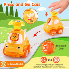 Palmatte animal-driver monkey side view encourages active, imaginative play for toddlers.