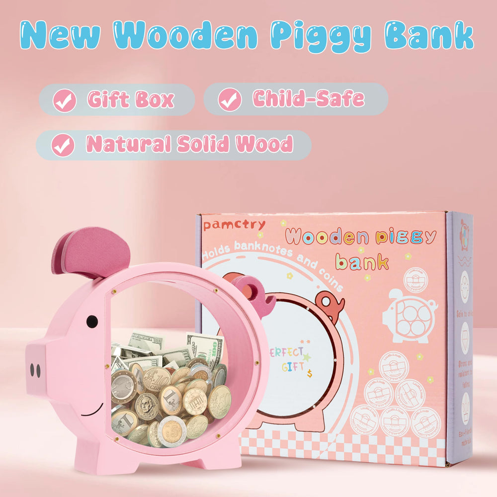 Elegant gift box packaging for Pamctry Piggy Bank, ideal for holidays.