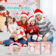 Safe and durable wooden build of Pamctry Piggy Bank for growing savers.