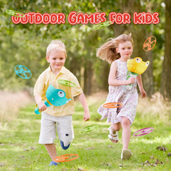 Pamexin catch game in yard promotes teamwork and friendly competition.