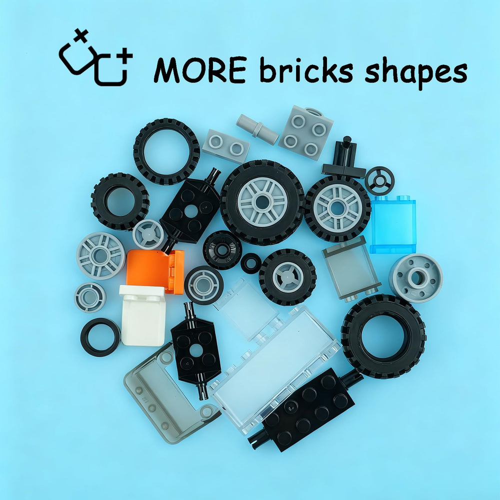 Pamvava car parts collection supports STEM learning through creative construction play.