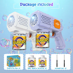 Panacare Bubble Gun includes a secure battery compartment for reliability.