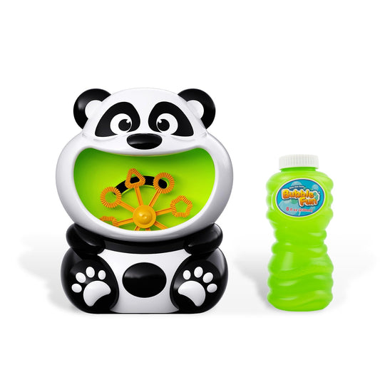 Panda Bubble Machine in dual-speed mode for dynamic outdoor play.